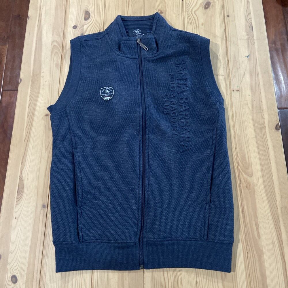 Santa Barbara Polo & Racquet Club Embossed Vest Medium Luxury